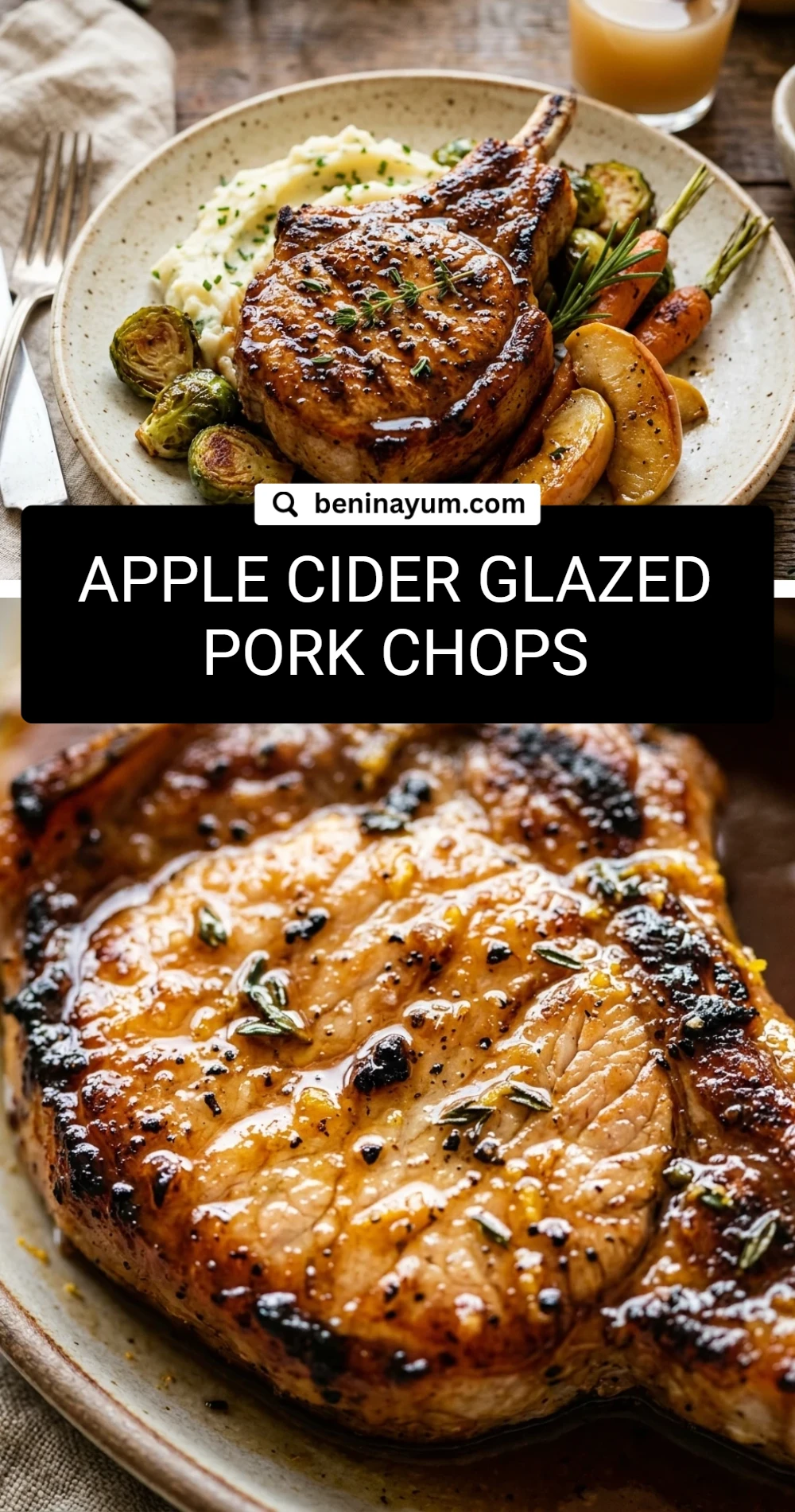 Apple Cider Glazed Pork Chops