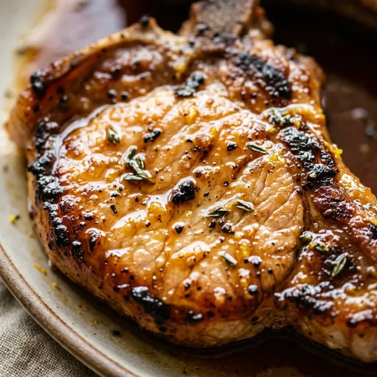 Apple Cider Glazed Pork Chops