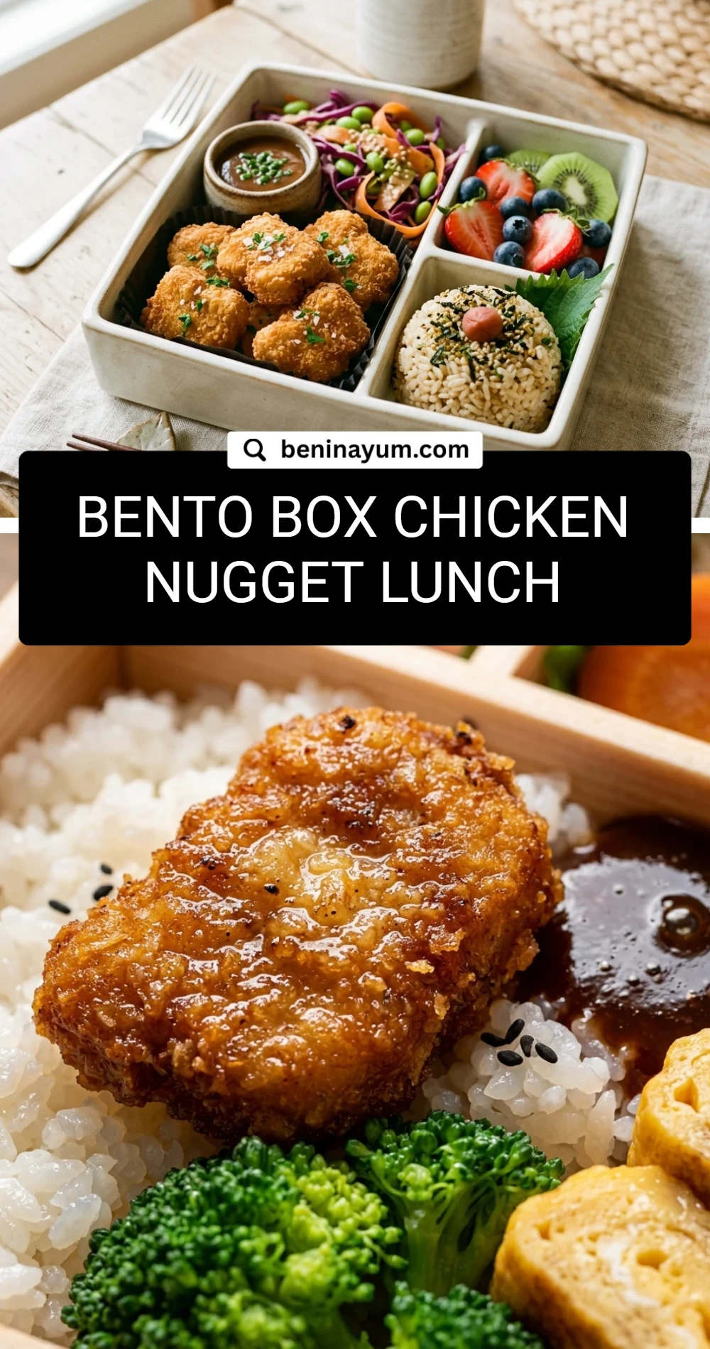 Bento Box Chicken Nugget Lunch