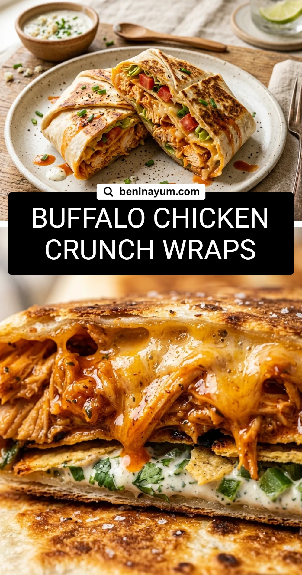 Buffalo Chicken Crunch Wraps