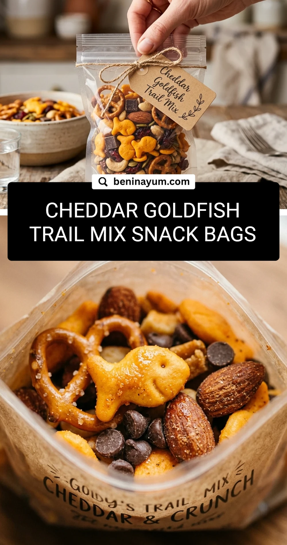 Cheddar Goldfish Trail Mix Snack Bags