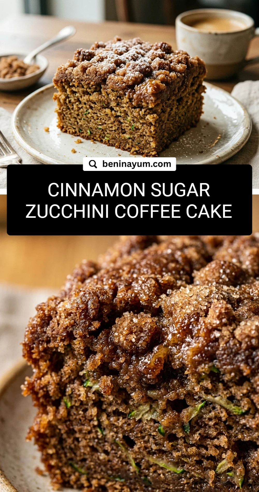 Cinnamon Sugar Zucchini Coffee Cake