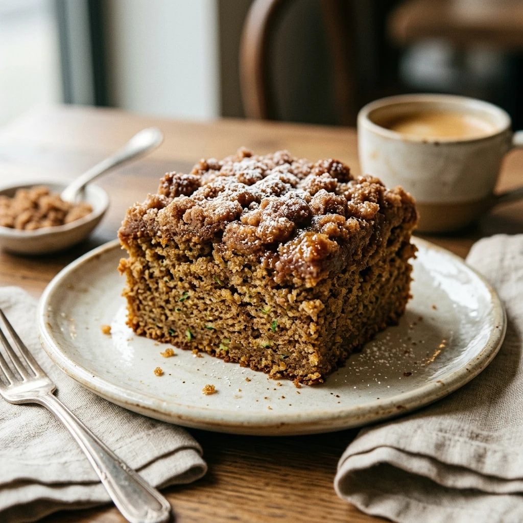 Cinnamon Sugar Zucchini Coffee Cake