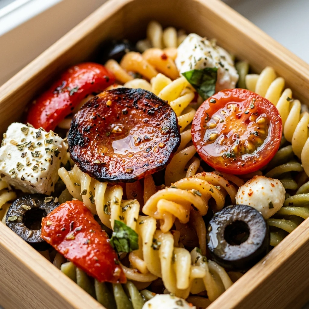 Cold Pizza Pasta Salad Lunchbox