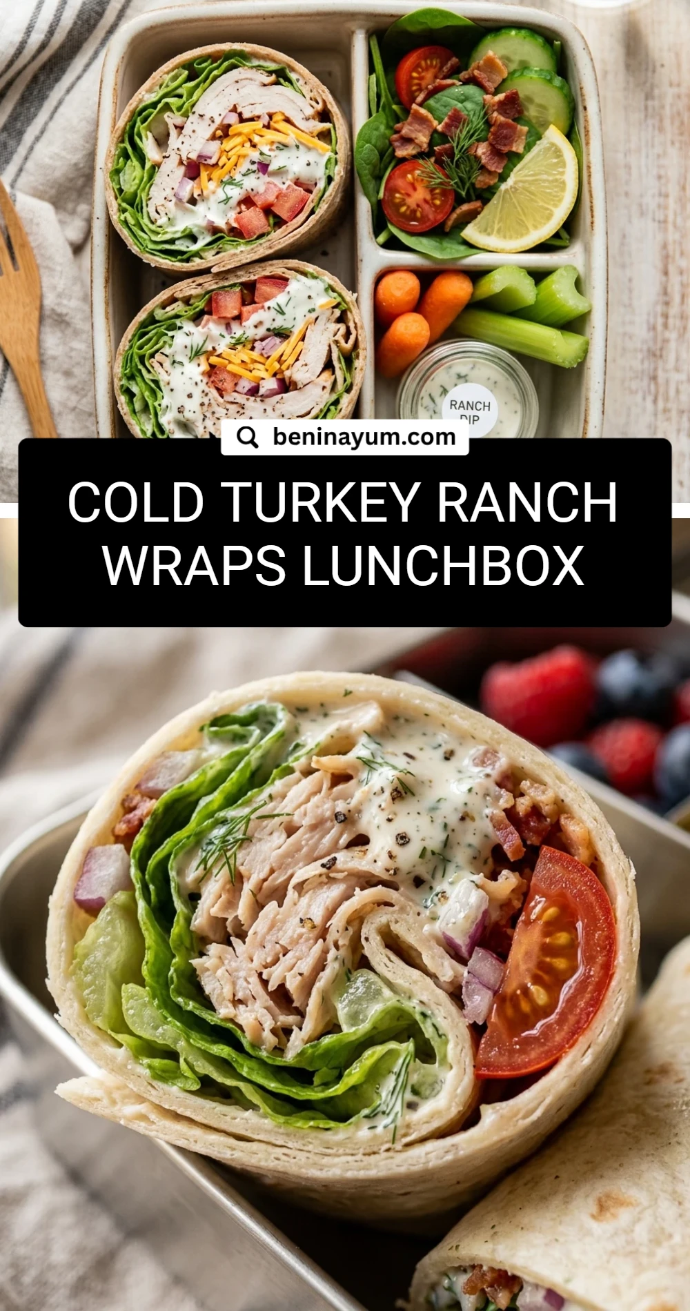 Cold Turkey Ranch Wraps Lunchbox
