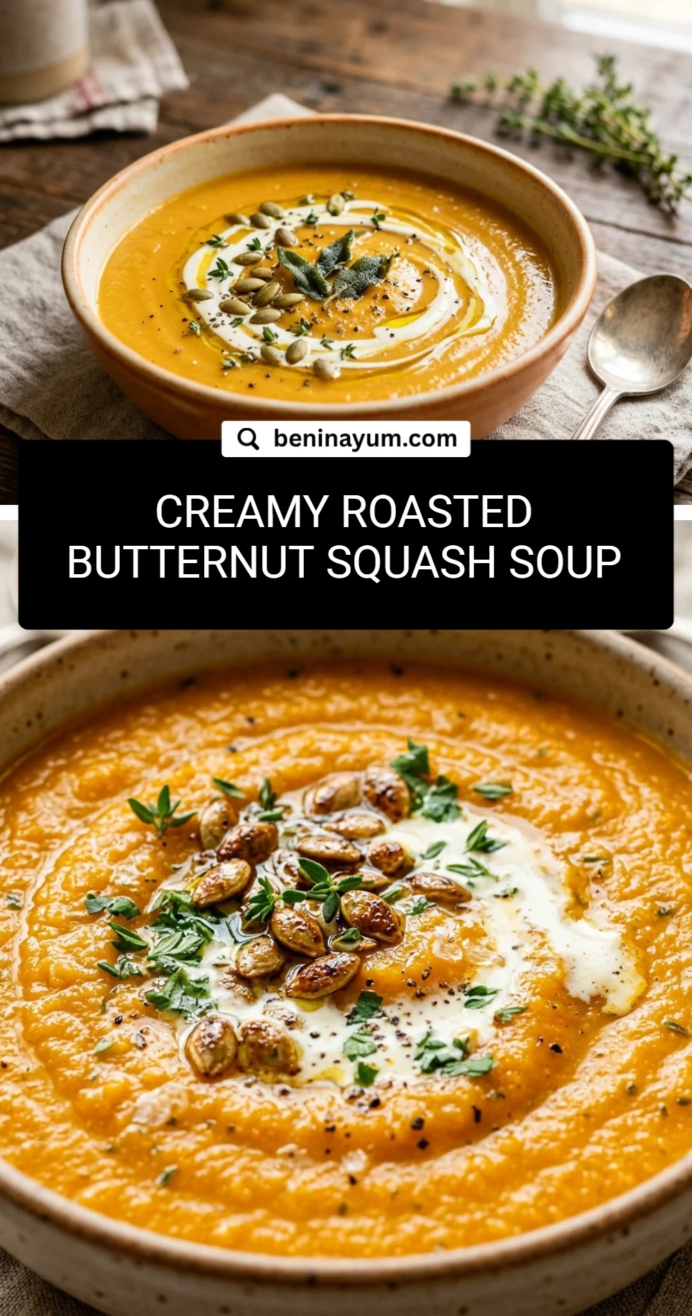 Creamy Roasted Butternut Squash Soup