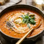 Creamy Tomato Basil Fall Soup