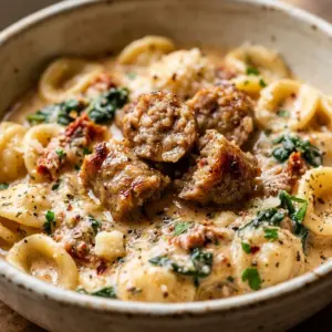 Creamy Tuscan Sausage Pasta