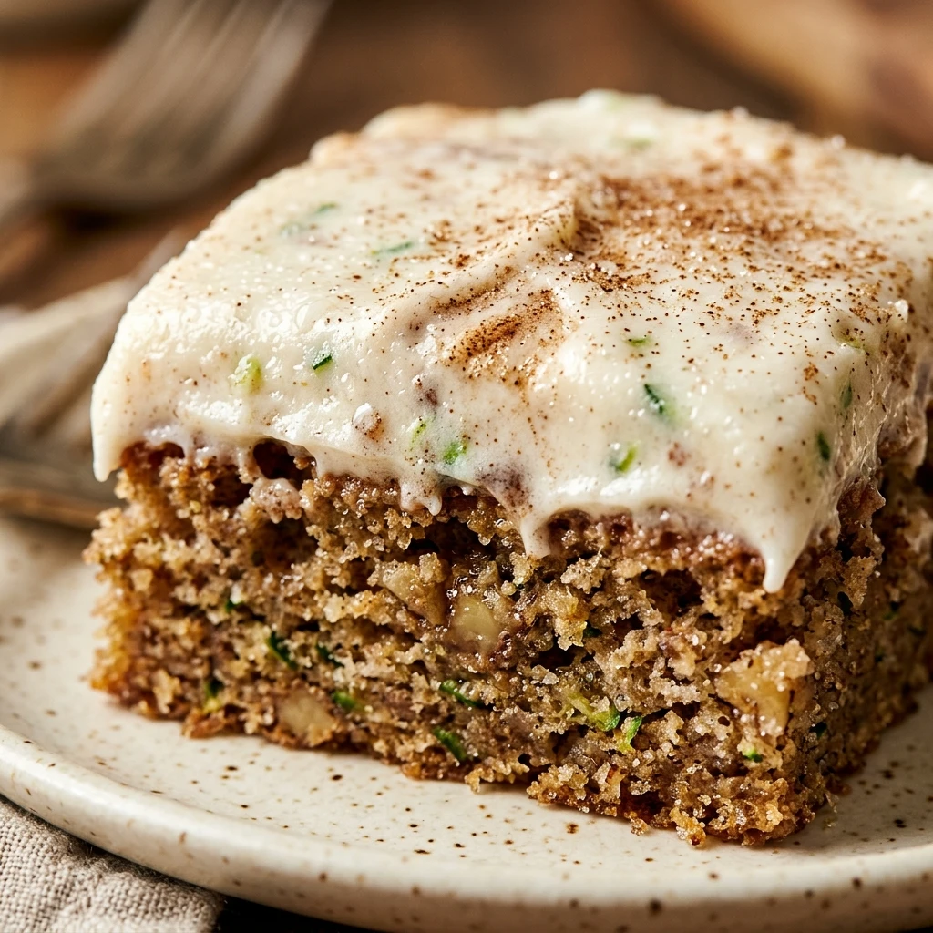 Frosted Cinnamon Zucchini Bars
