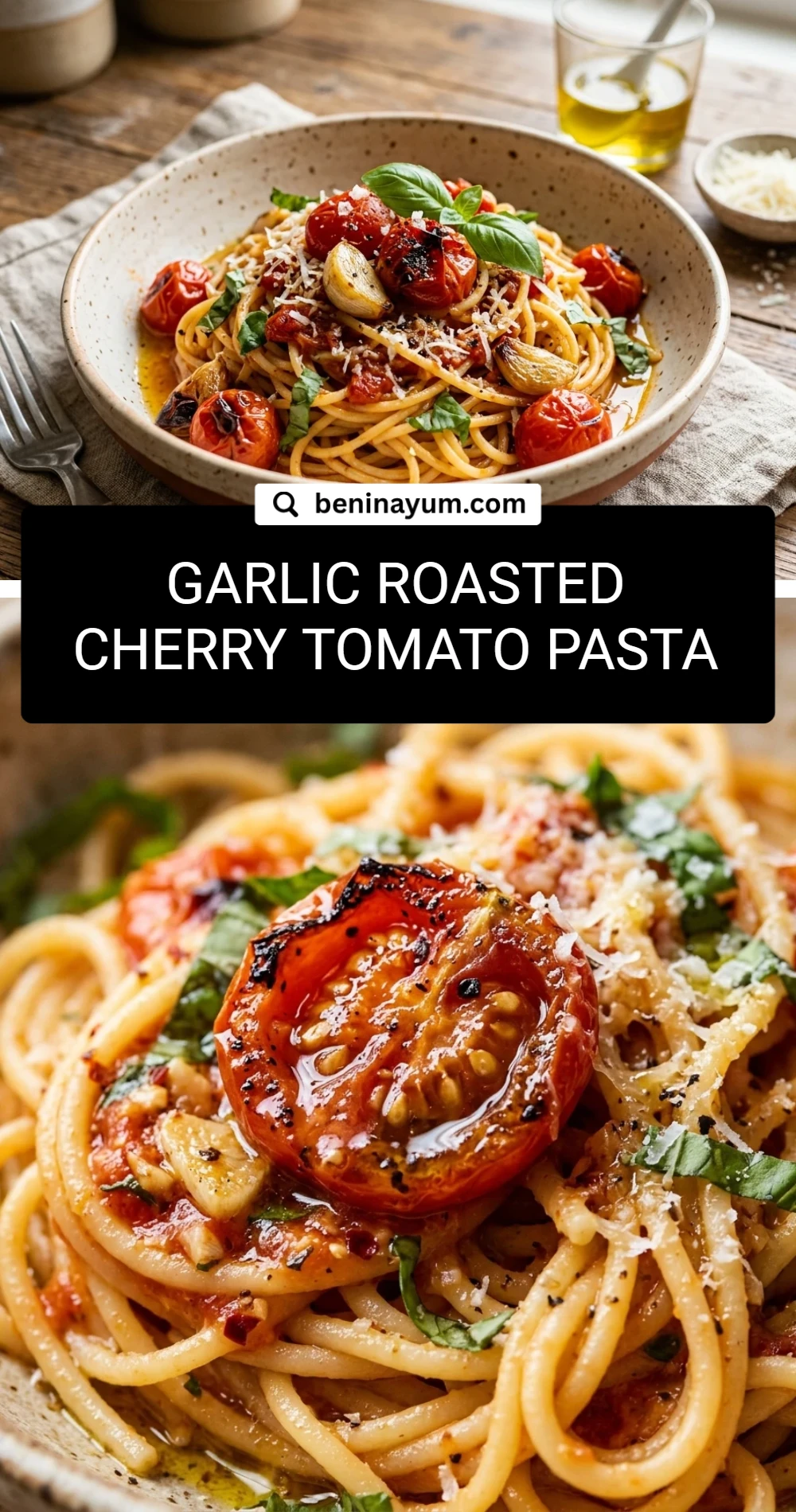 Garlic Roasted Cherry Tomato Pasta
