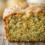 Glazed Lemon Poppy Zucchini Bread