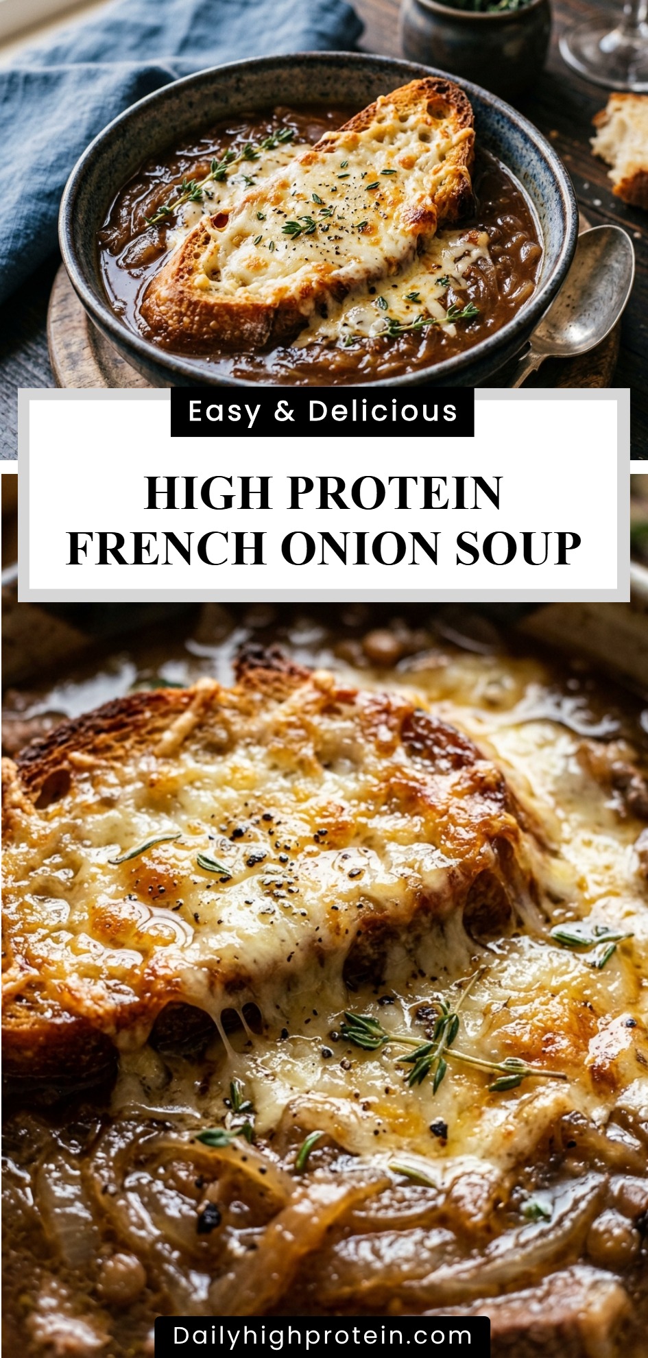 High Protein French Onion Soup