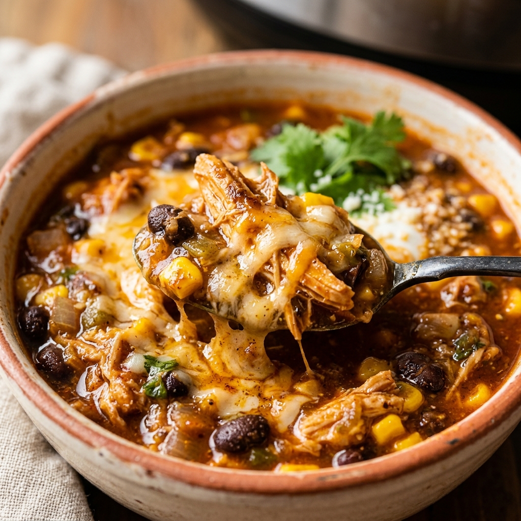 Lazy Enchilada Soup Crockpot