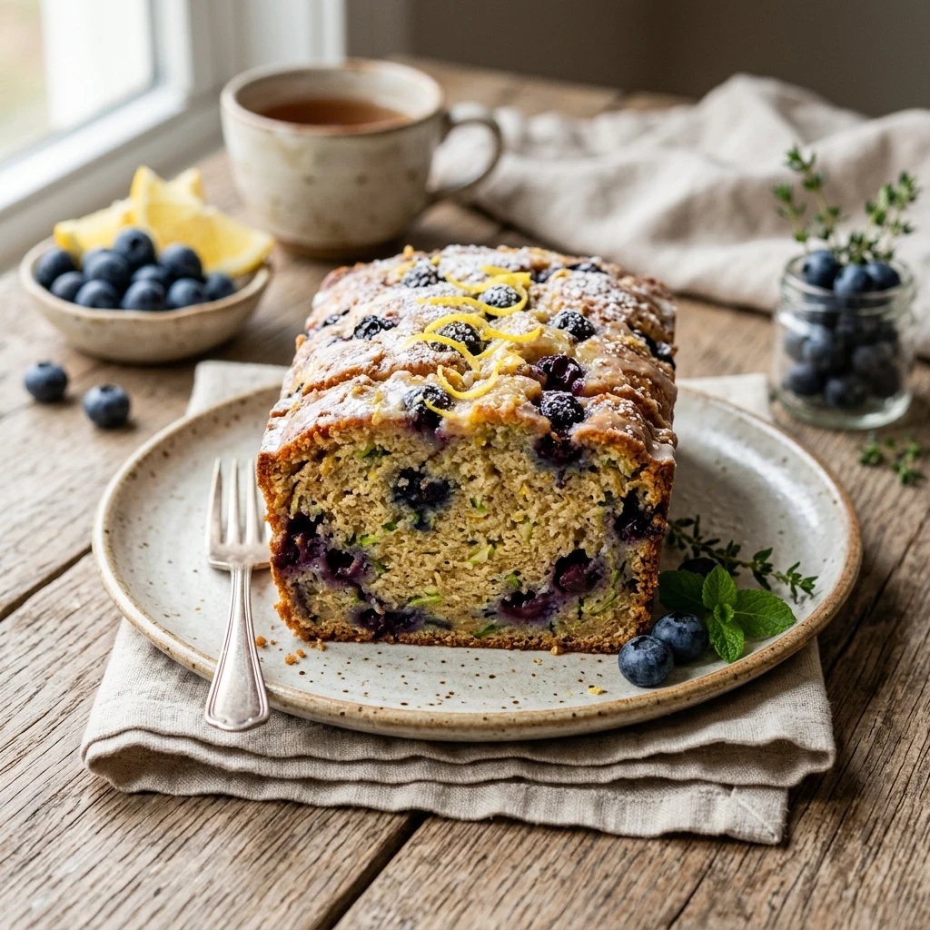 Lemon Blueberry Zucchini Bread