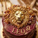 Leo Zodiac Birthday Cake
