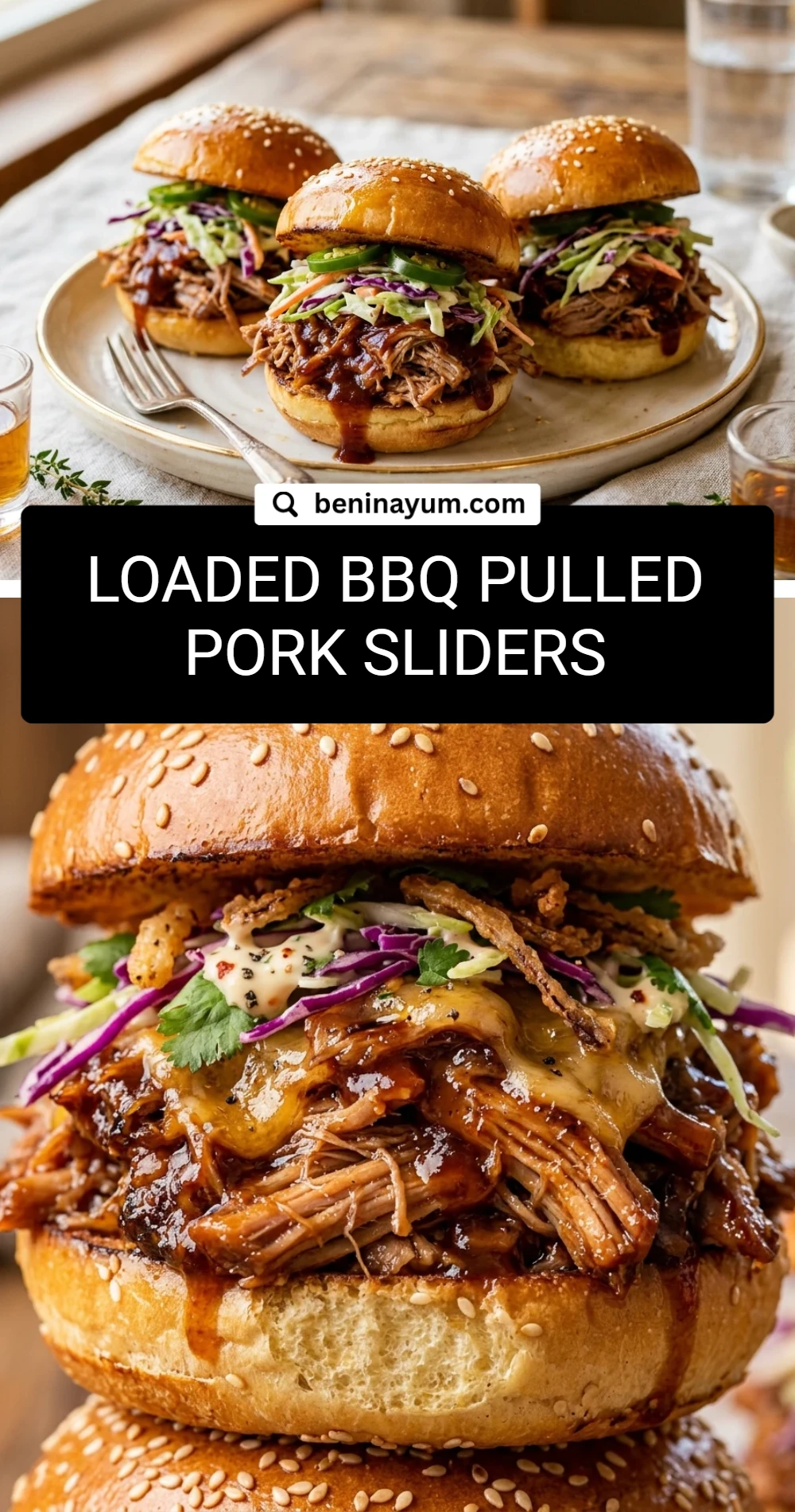 Loaded BBQ Pulled Pork Sliders