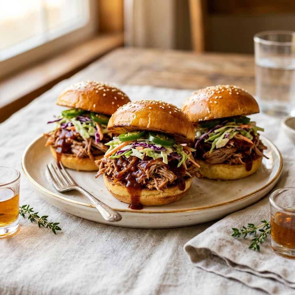 Loaded BBQ Pulled Pork Sliders
