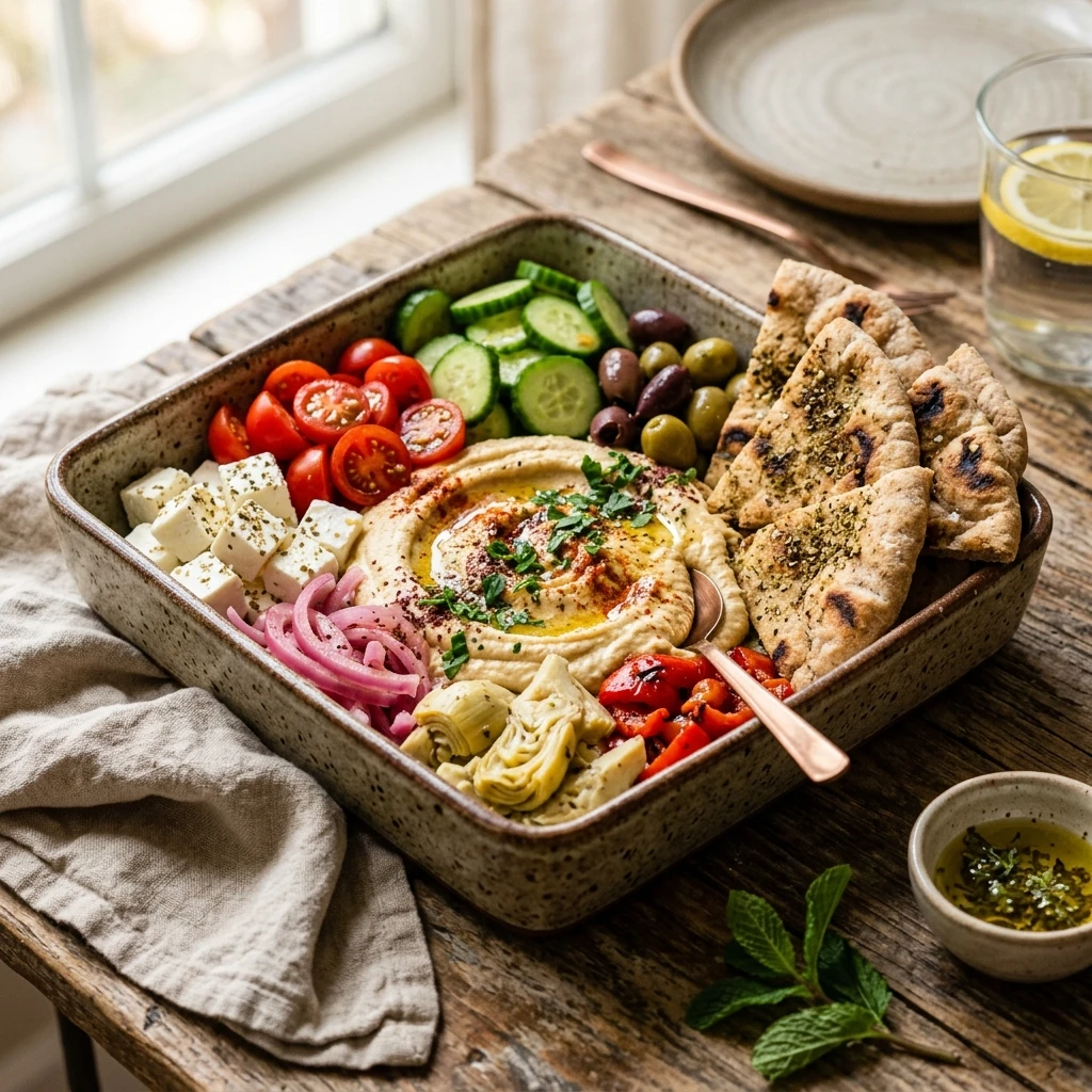 Mediterranean Hummus Veggie Box