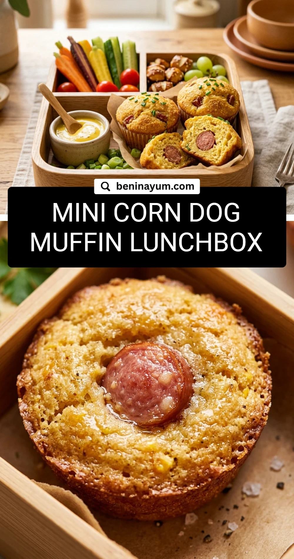 Mini Corn Dog Muffin Lunchbox