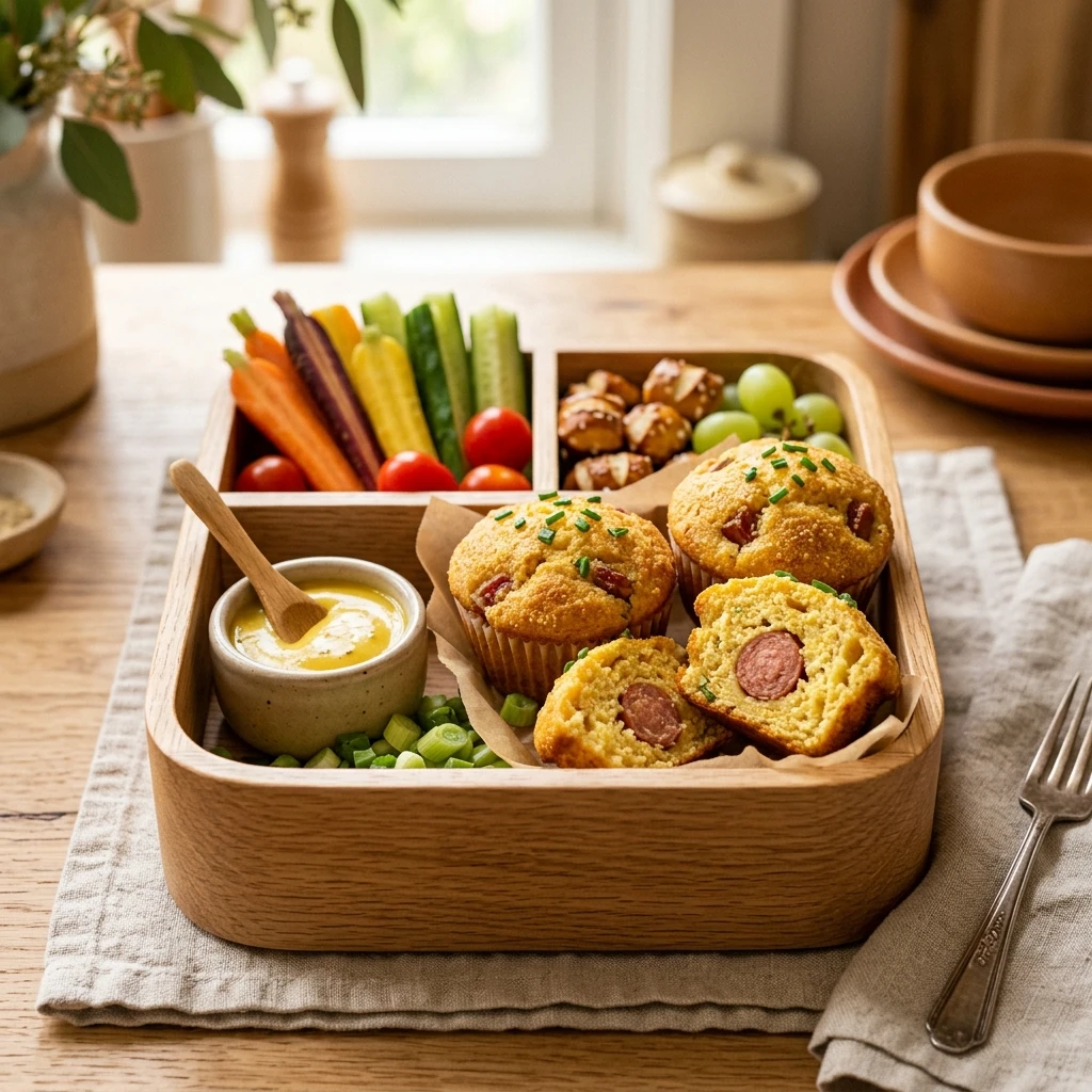 Mini Corn Dog Muffin Lunchbox