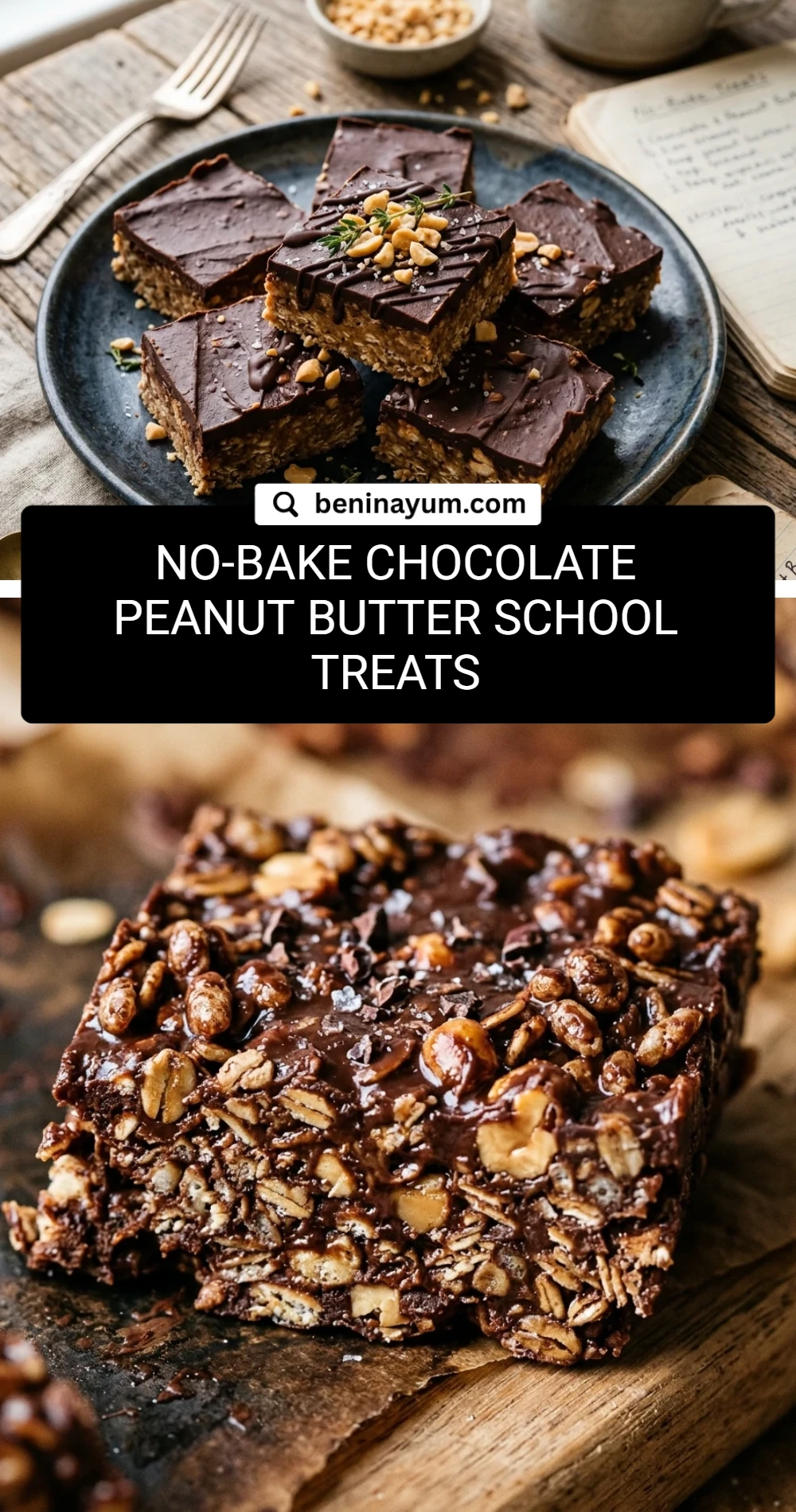 No-Bake Chocolate Peanut Butter School Treats
