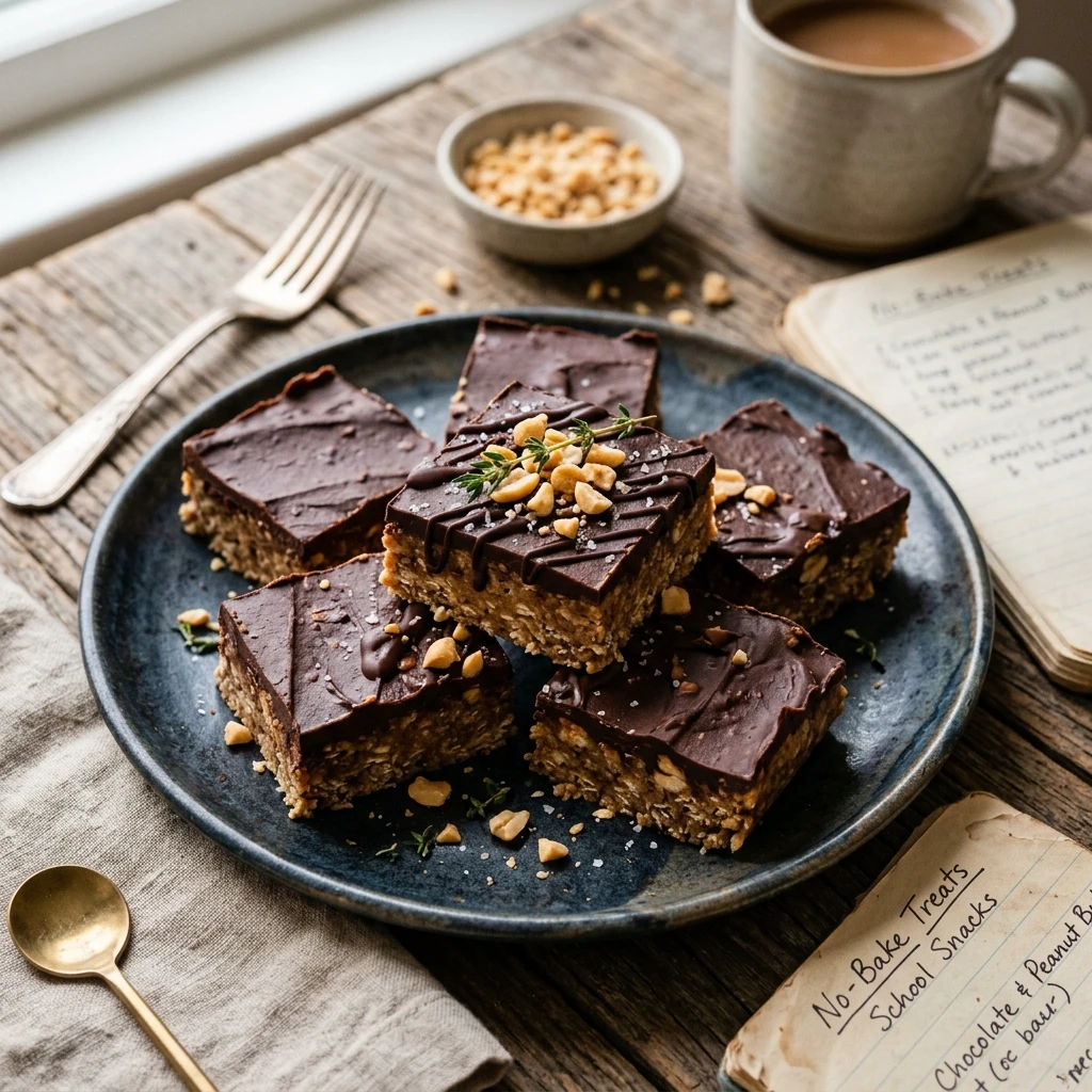 No-Bake Chocolate Peanut Butter School Treats