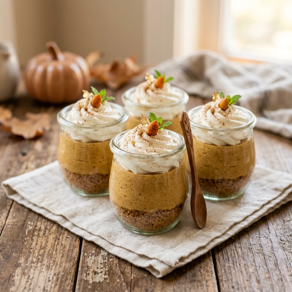 No-Bake Pumpkin Cheesecake Cups