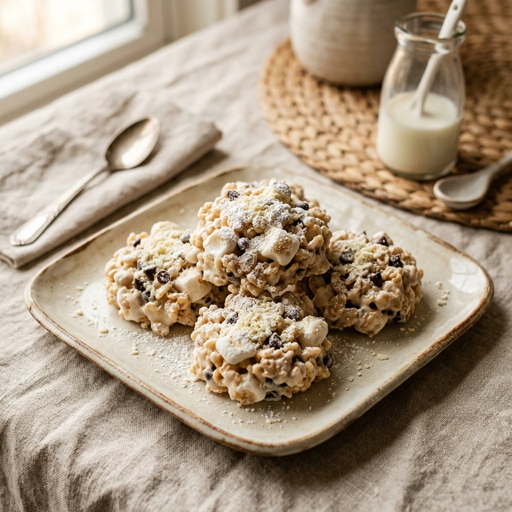 No-Bake White Chocolate Avalanche Cookies