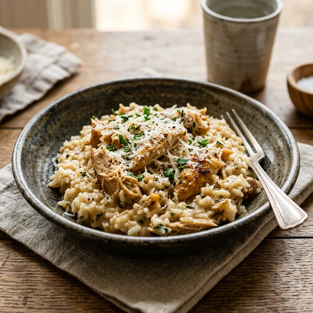 One-Pot Garlic Parmesan Chicken And Rice