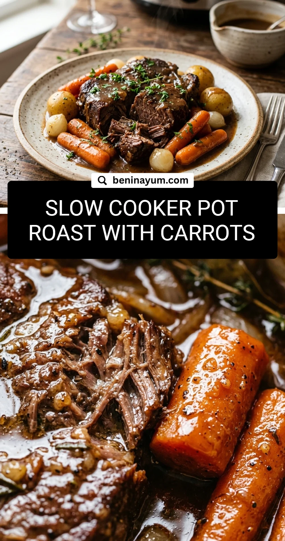 Slow Cooker Pot Roast With Carrots