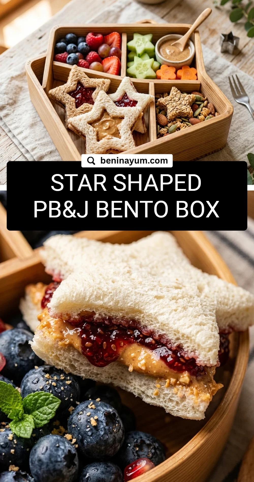 Star Shaped PB&J Bento Box