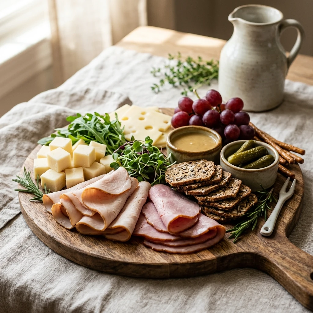 Turkey Ham Cheese Lunchable Box