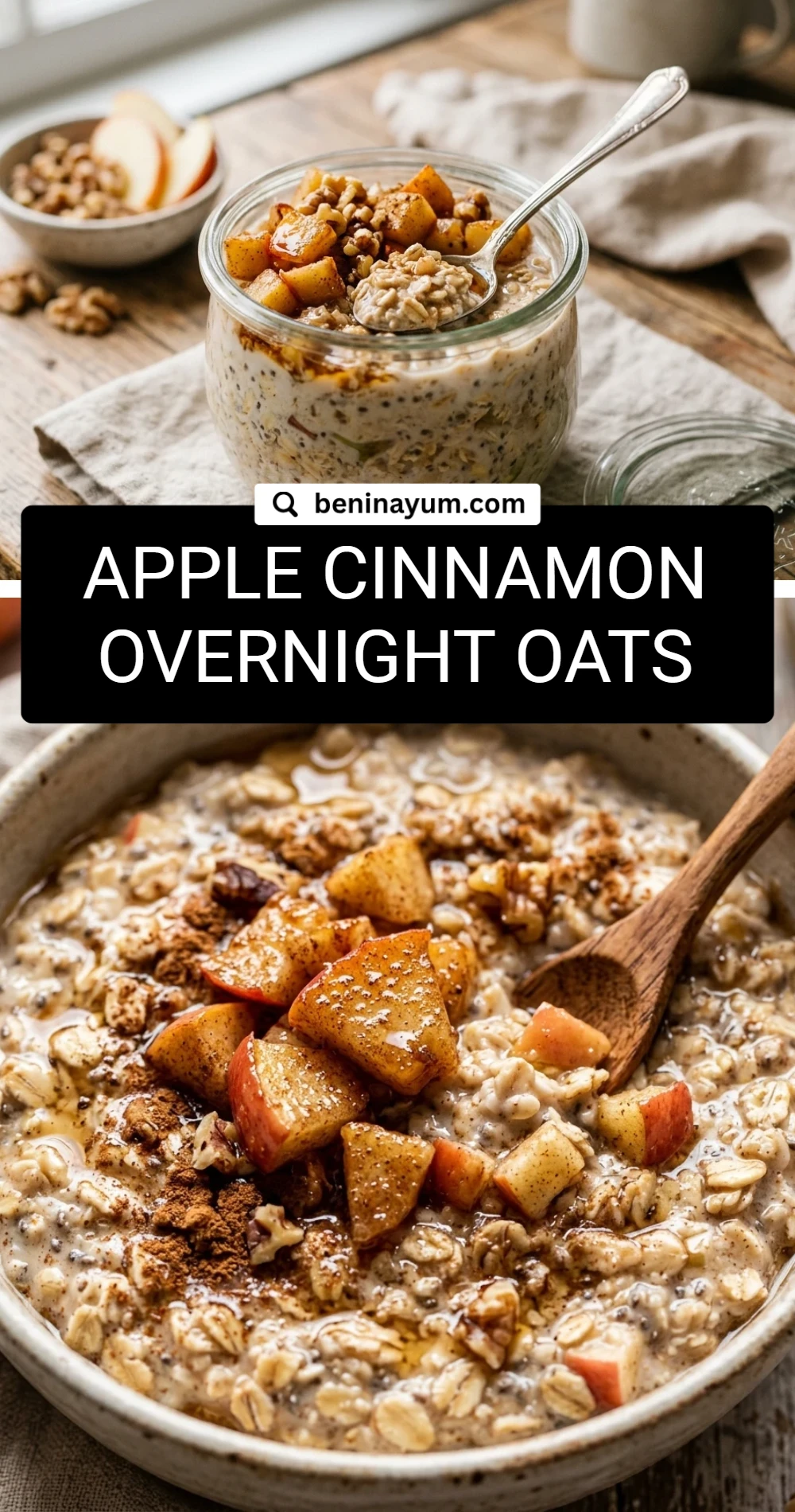 Apple Cinnamon Overnight Oats