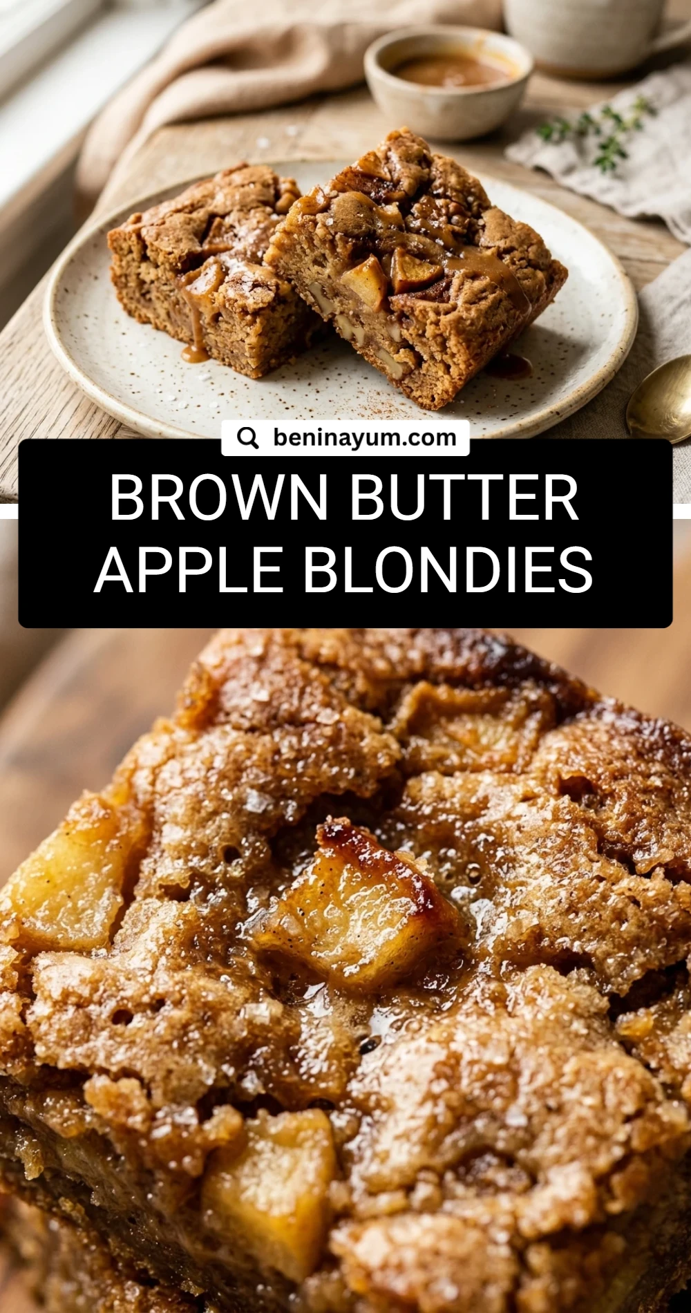 Brown Butter Apple Blondies
