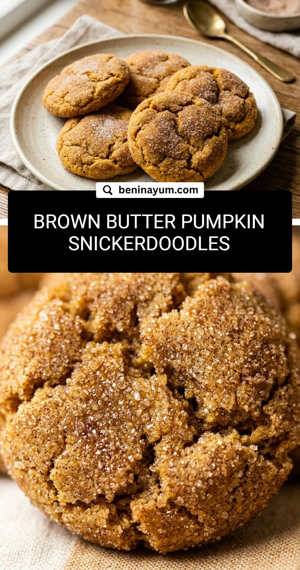 Brown Butter Pumpkin Snickerdoodles