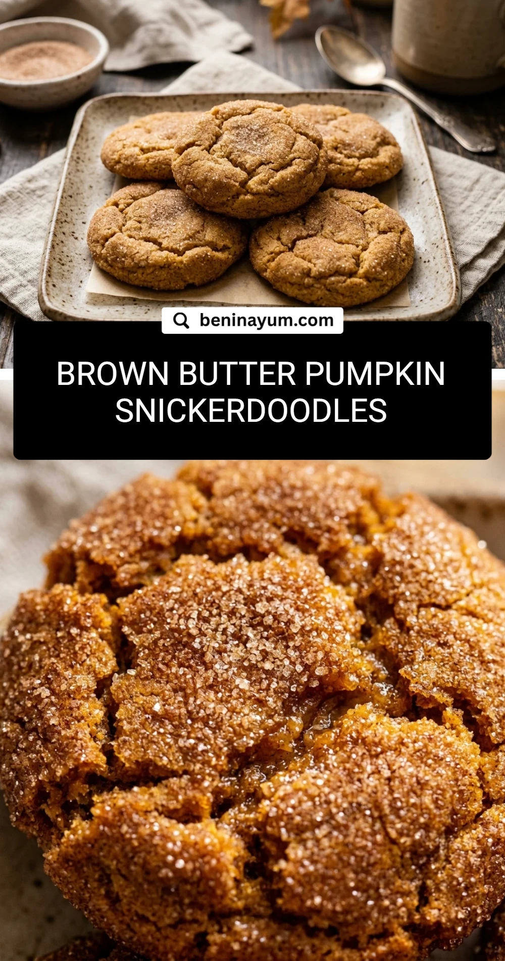 Brown Butter Pumpkin Snickerdoodles