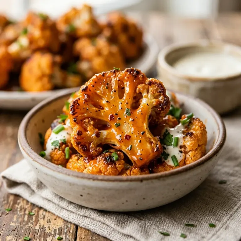 Buffalo Cauliflower Bites Keto
