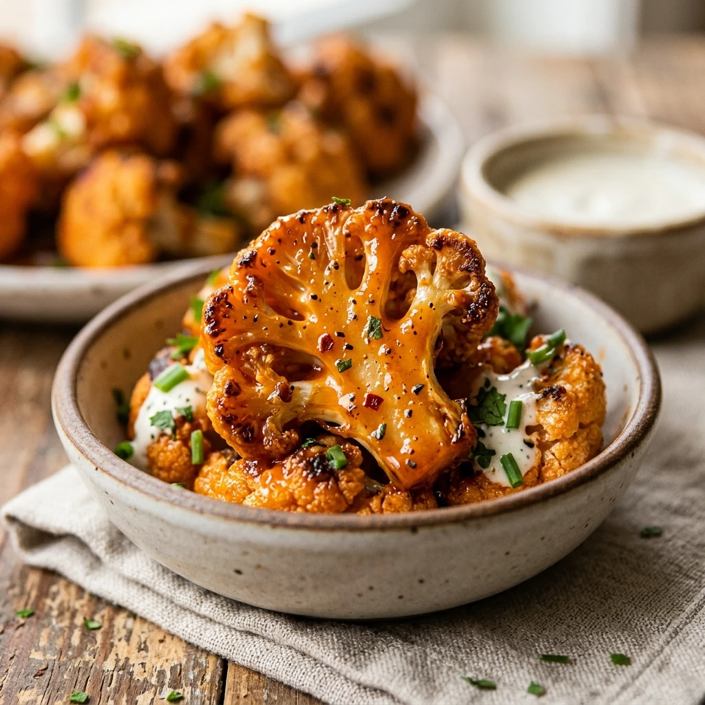 Buffalo Cauliflower Bites Keto