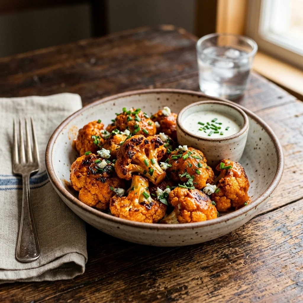Buffalo Cauliflower Bites
