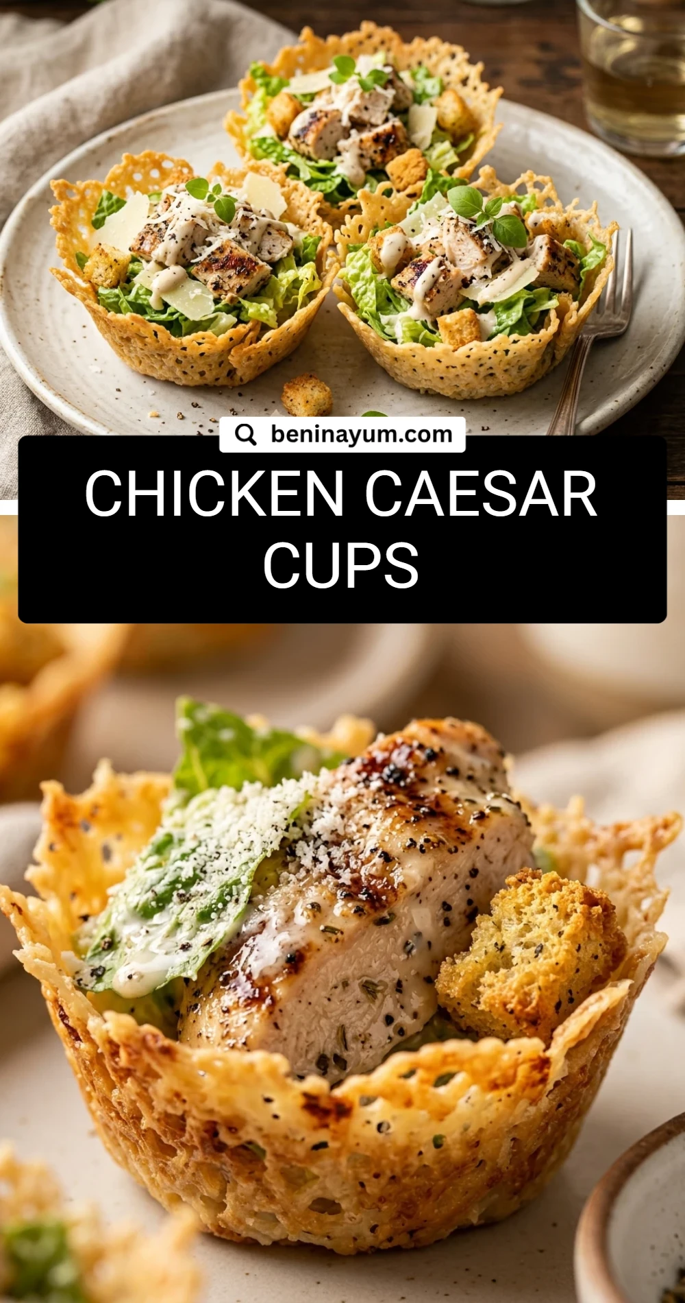 Chicken Caesar Cups