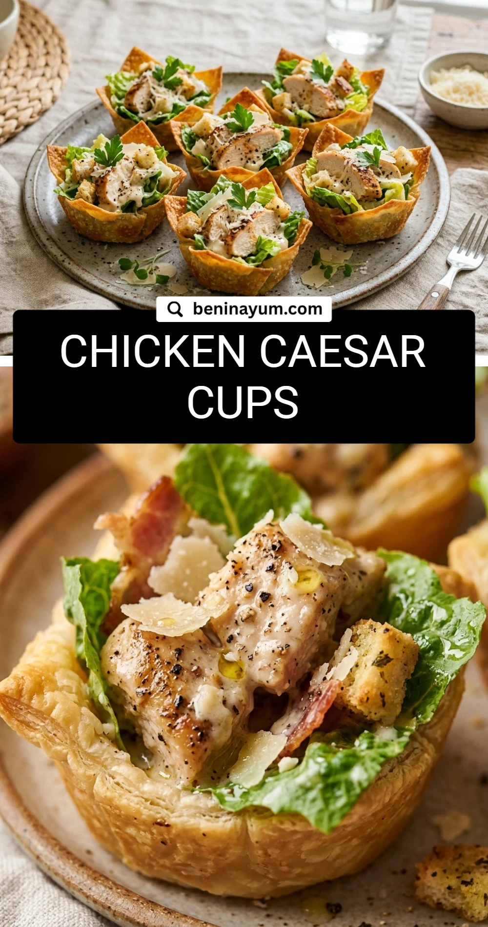 Chicken Caesar Cups