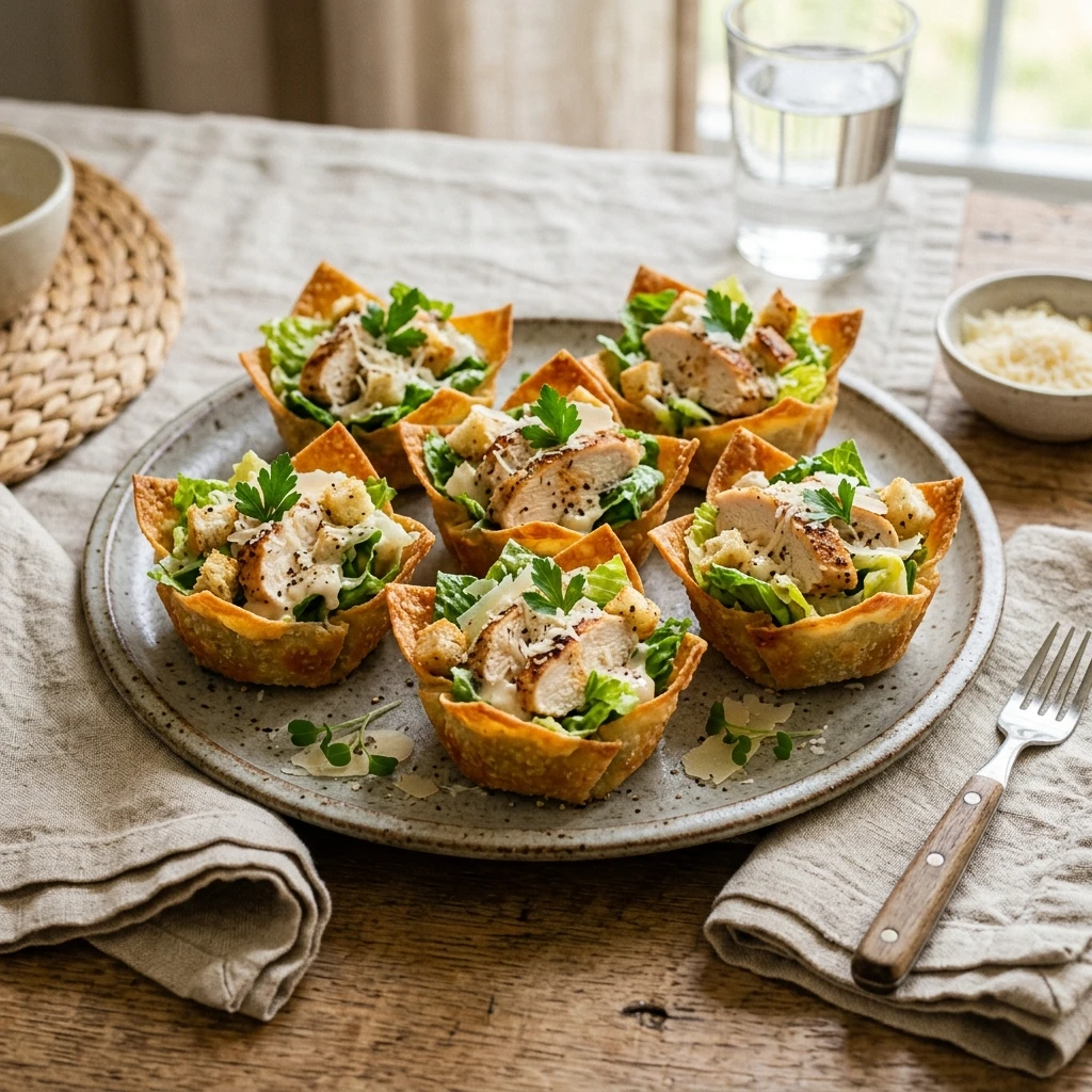 Chicken Caesar Cups