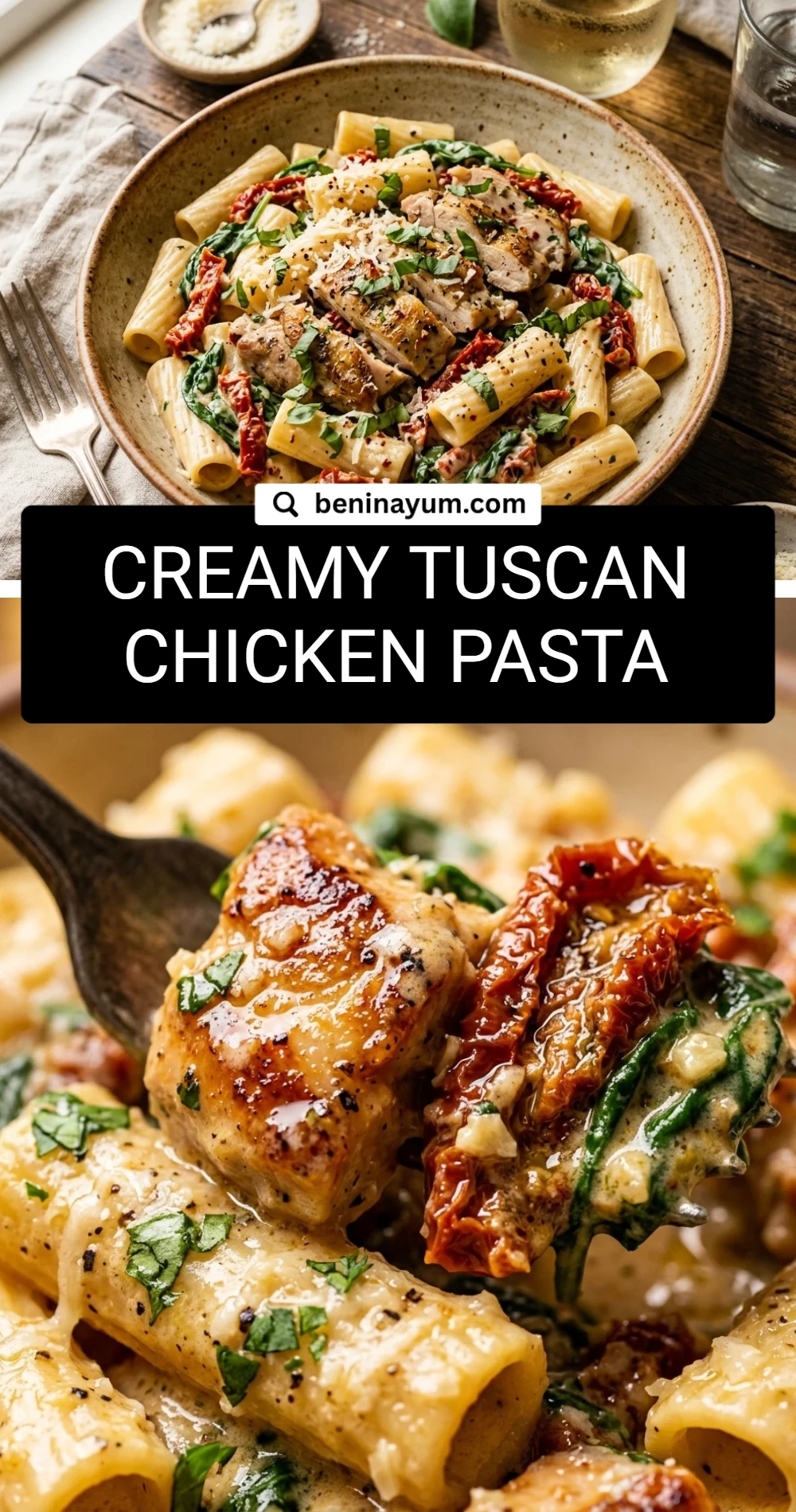 Creamy Tuscan Chicken Pasta