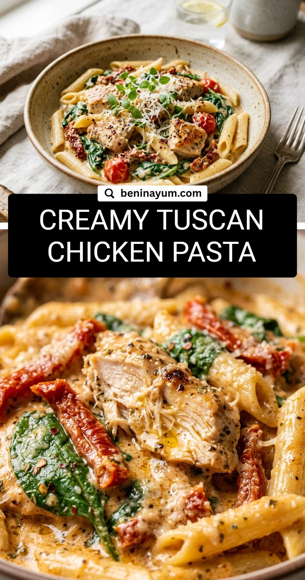 Creamy Tuscan Chicken Pasta