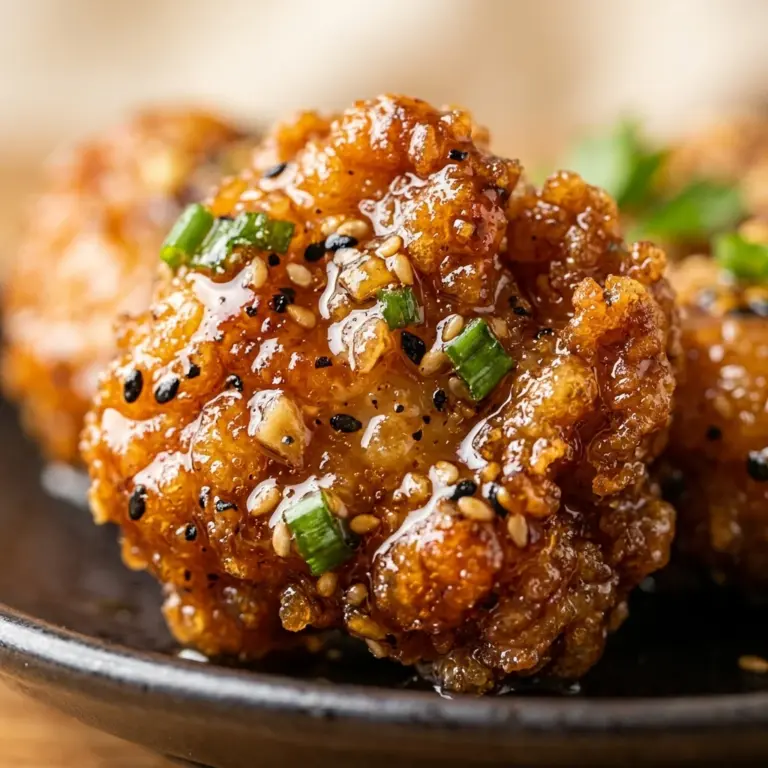 Crispy Honey Garlic Chicken Bites