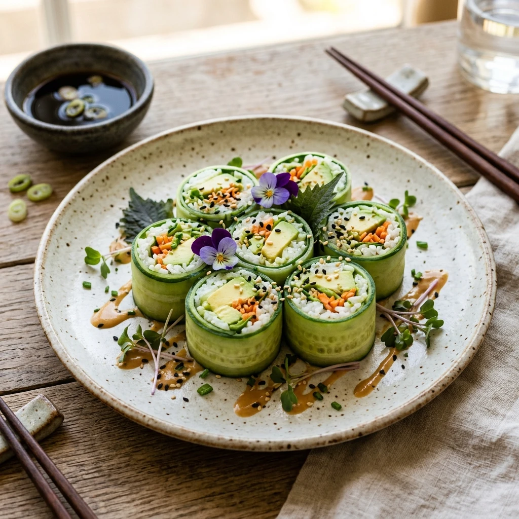 Cucumber Avocado Rolls