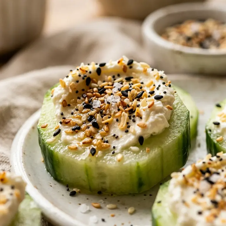 Everything Bagel Cucumber Bites