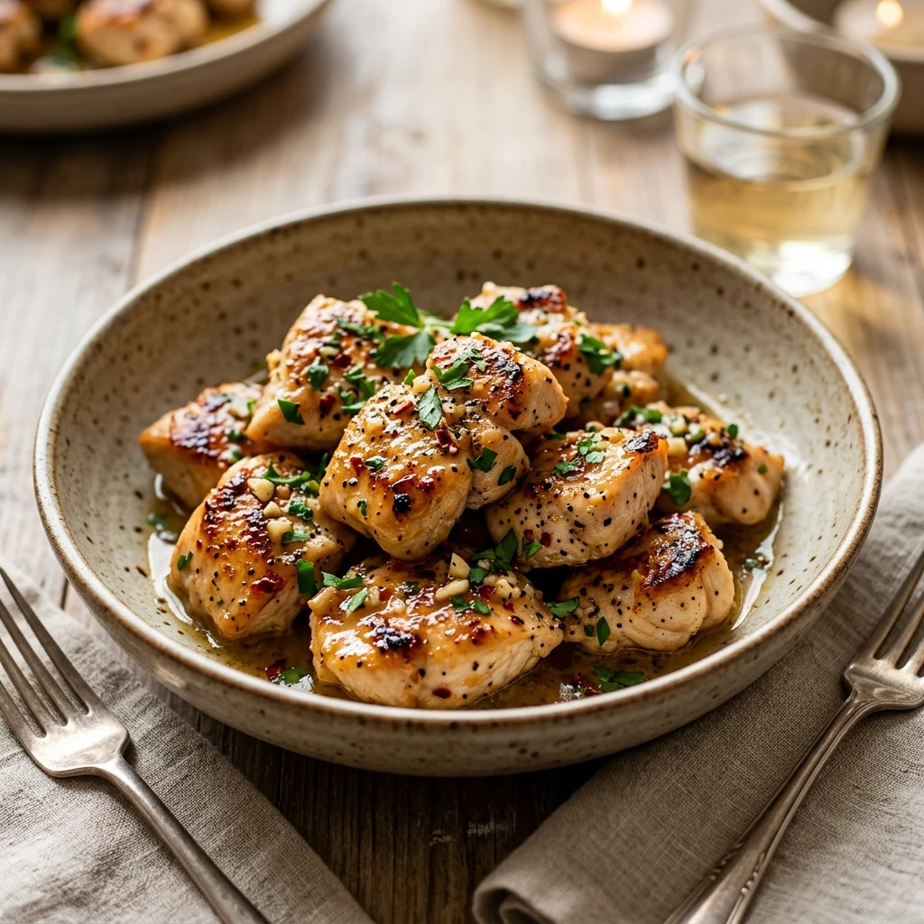Garlic Butter Chicken Bites