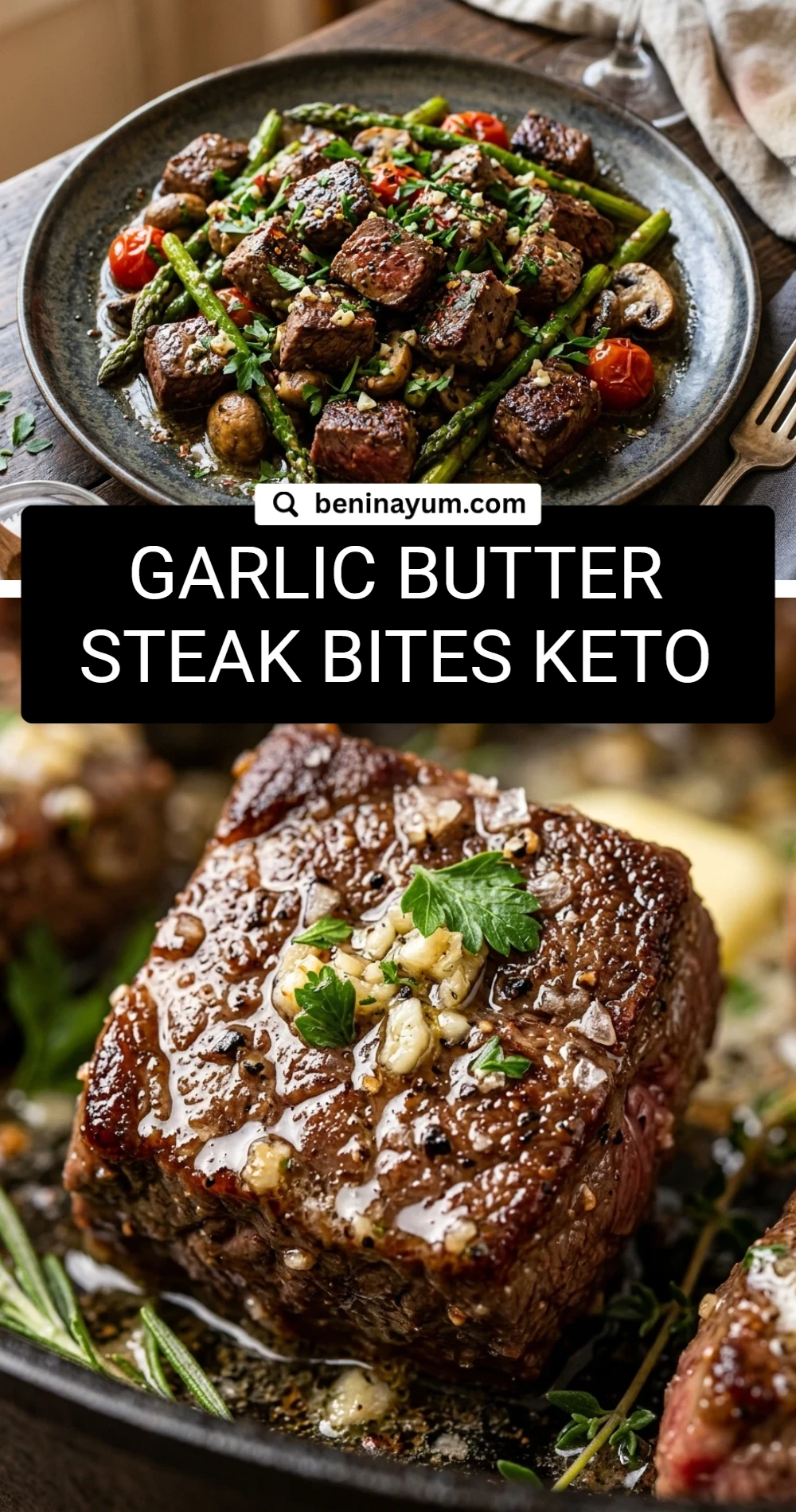 Garlic Butter Steak Bites Keto