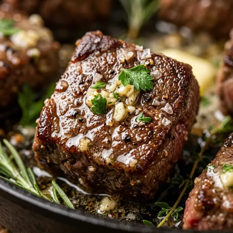 Garlic Butter Steak Bites Keto
